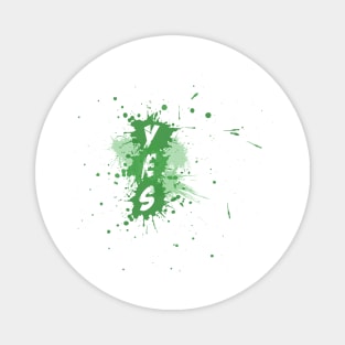 YES Splash | Green Version Magnet